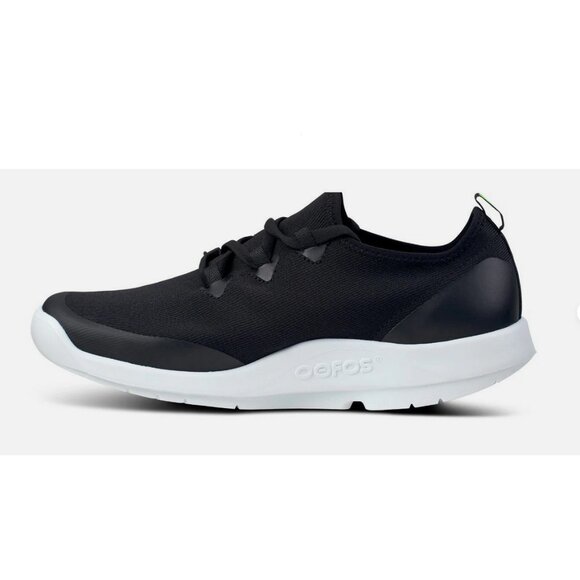 New Oofos Mens OOmg Sport LS Low Shoe Size 10.5 Black Active Recovery Lace Up - Picture 4 of 7
